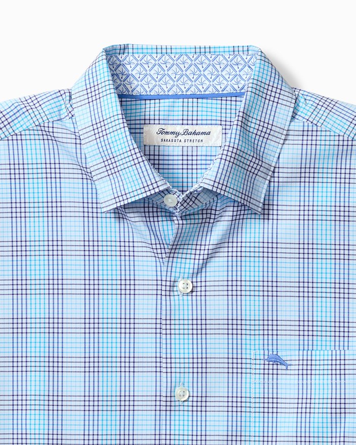 Big & Tall Sarasota Stretch Sea Tide Check IslandZone® Shirt