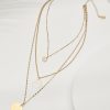 Madeira Mother of Pearl Flower Multi-Row Necklace