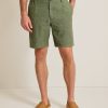 Big & Tall Isla Sands Stripe Stretch-Linen Shorts
