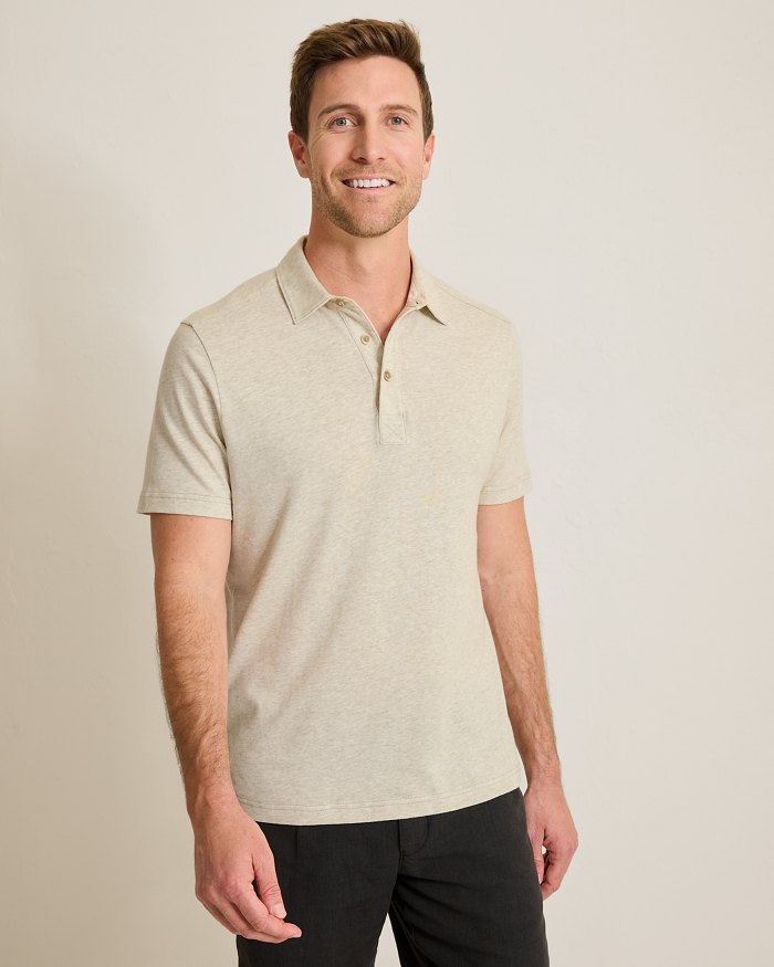 Laurito Beach Linen-Blend Polo