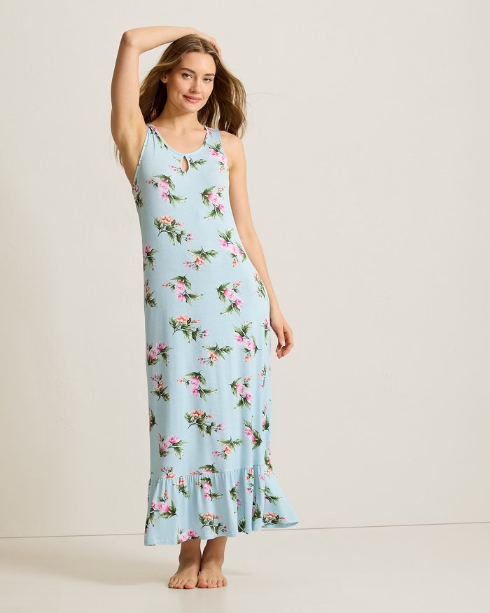 Jersey Sleeveless Maxi Sleep Dress