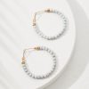 Coral Isles Turquoise Bead Hoop Earrings