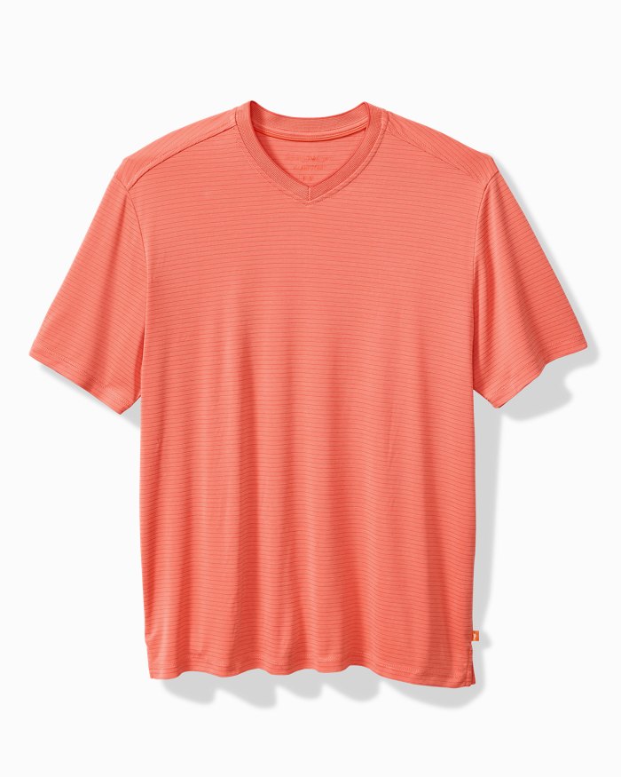 Bay Stripe V-Neck IslandZone® T-Shirt