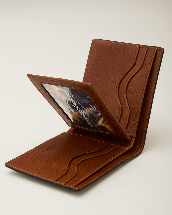Leather Traveler Slim Fold Wallet