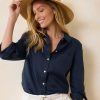 Coastalina Linen Relaxed Top