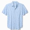Big & Tall San Lucio Tri Leaf Geo Stretch Knit Shirt