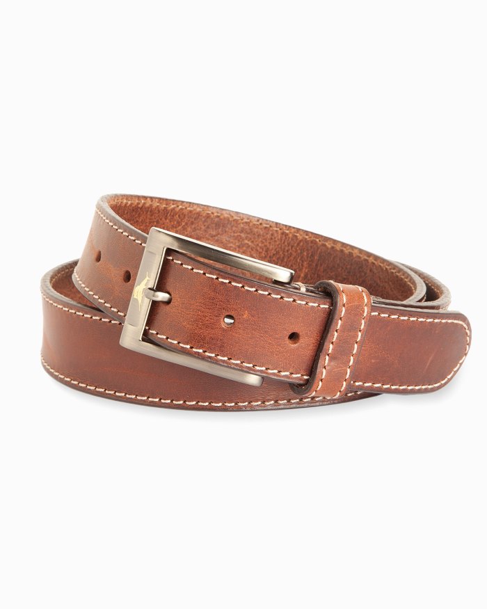 Heavy Stitch Leather Belt