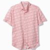 San Lucio Tri Leaf Geo Stretch Knit Shirt