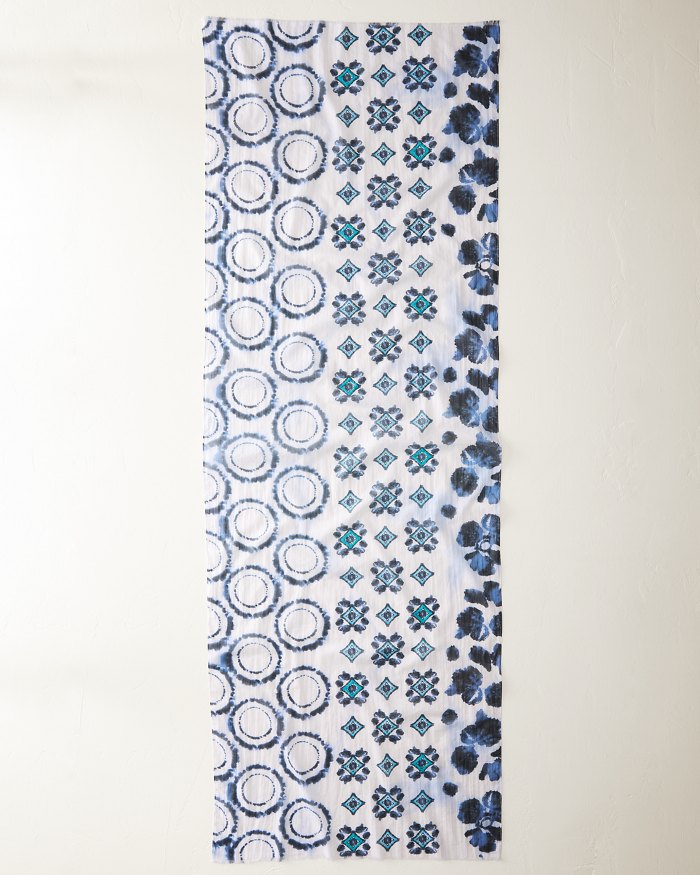 Batik Patch Wrap Scarf