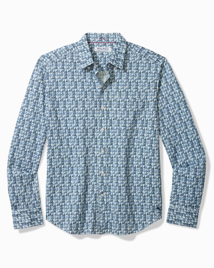 San Lucio Tiles Away Stretch Knit Shirt