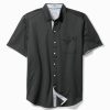 San Lucio Tri Leaf Geo Happy Hour Stretch Knit Shirt
