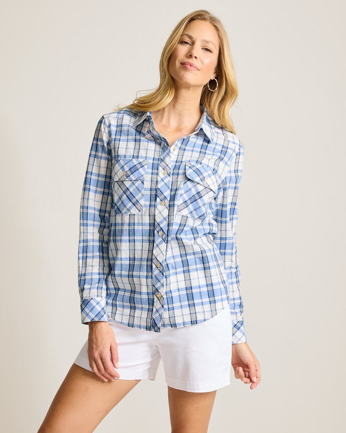 Ocean Madras Long-Sleeve Shirt