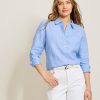 Coastalina Linen Popover Top
