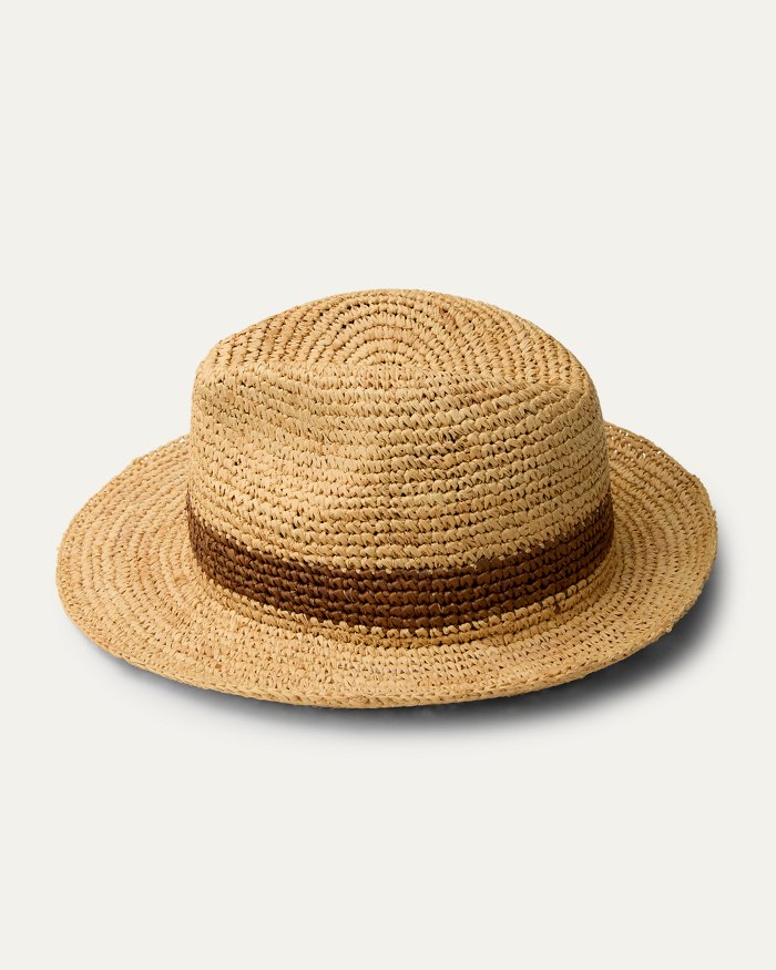 Crochet Raffia Packable Hat