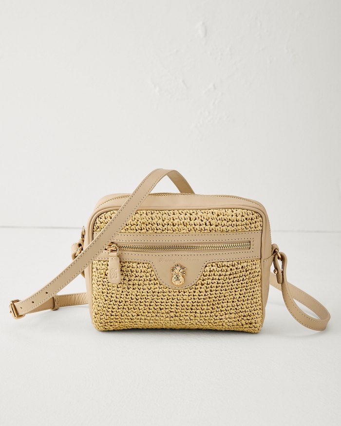 Raffia Camera Bag