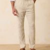 Big & Tall Beach Coast Linen-Blend Elastic-Waist Pants