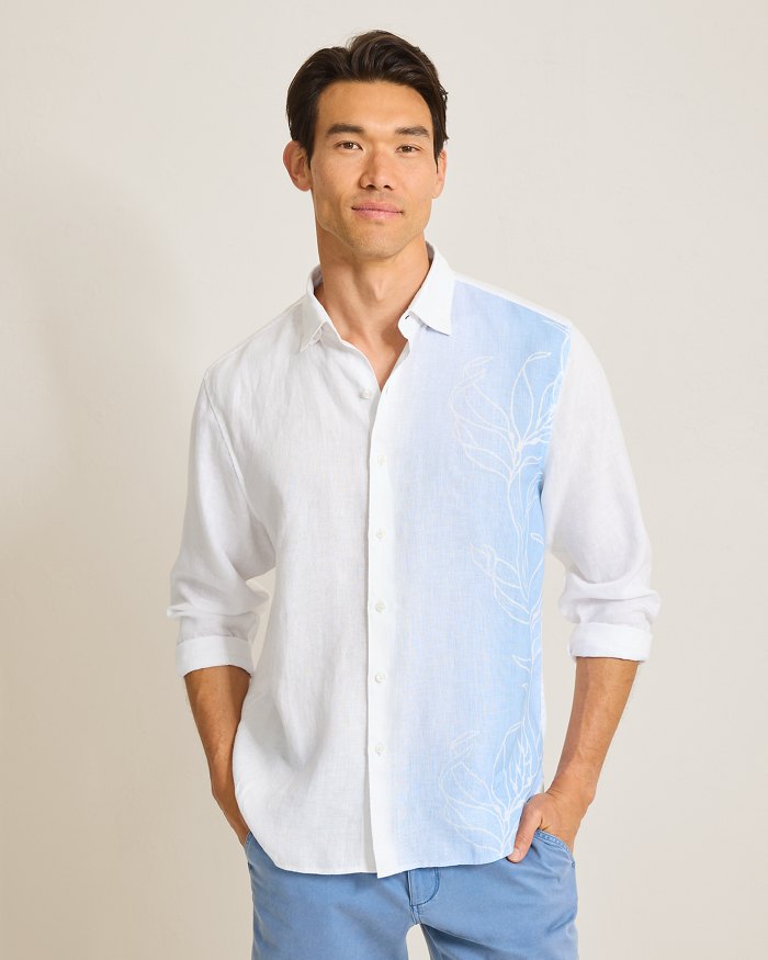 Villa Rosa Vines Linen Shirt