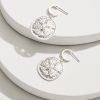 Marco Island Sand Dollar Drop Hoop Earrings
