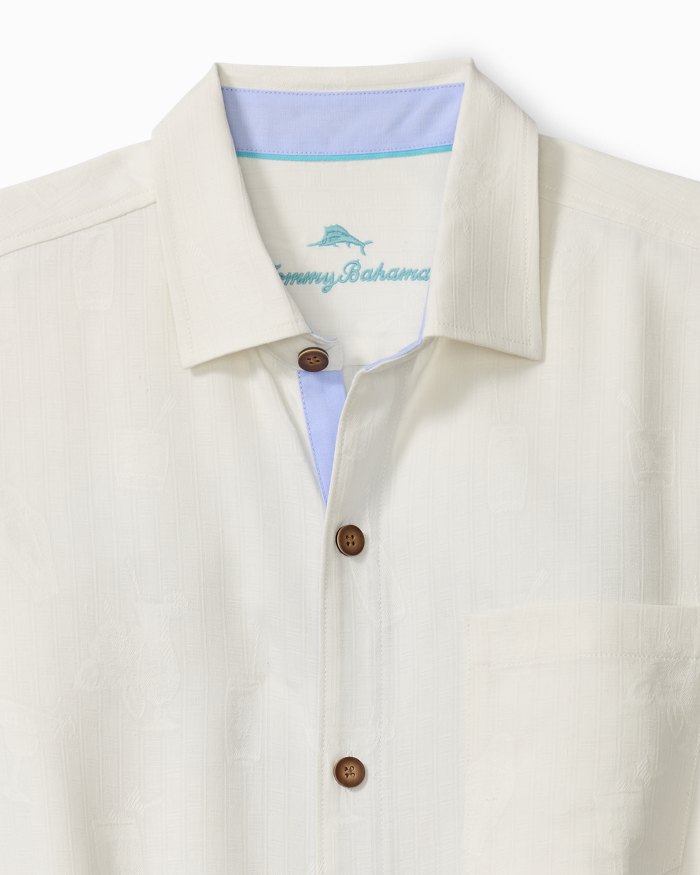 Pickleball Happy Hour Silk Camp Shirt
