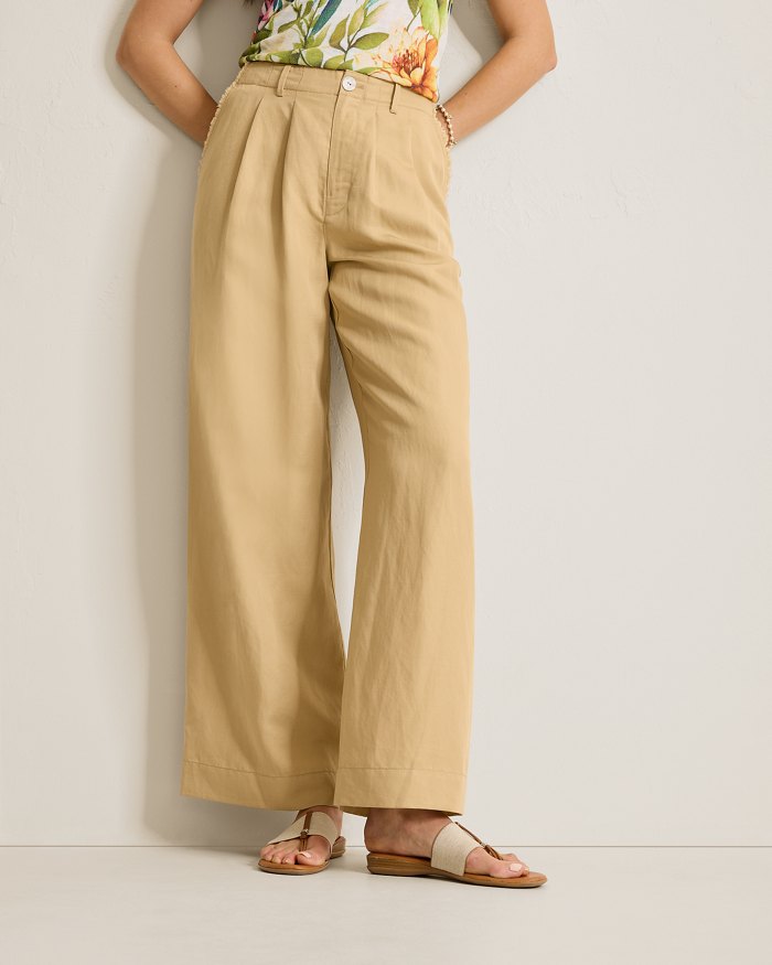 Cora Raw-Edge Twill Trousers