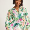 Tropical Bliss Peasant Top