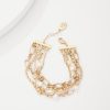 Tidal Treasure Pearl and Chain Layered Bracelet