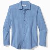 Big & Tall Bahama Coast Sandbar Stripe IslandZone® Shirt