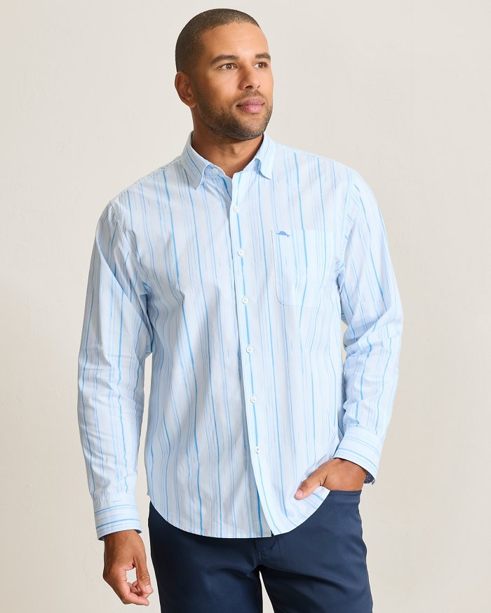 Sarasota Stretch Trickle Stripe IslandZone® Shirt
