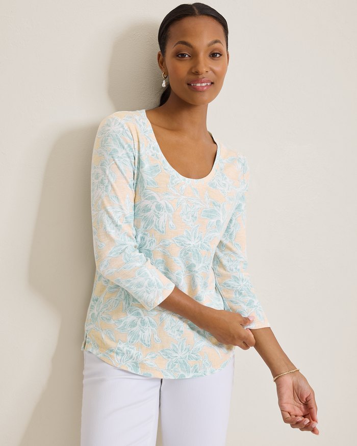 Ashby Isles Paradiso Petals 3/4-Sleeve T-Shirt