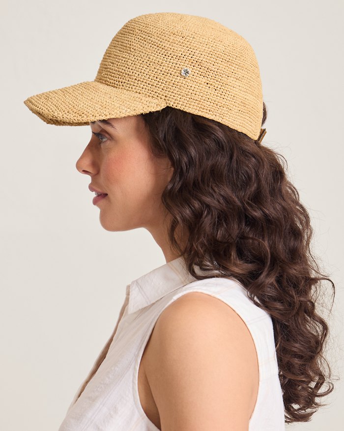 Riley Raffia Packable Cap