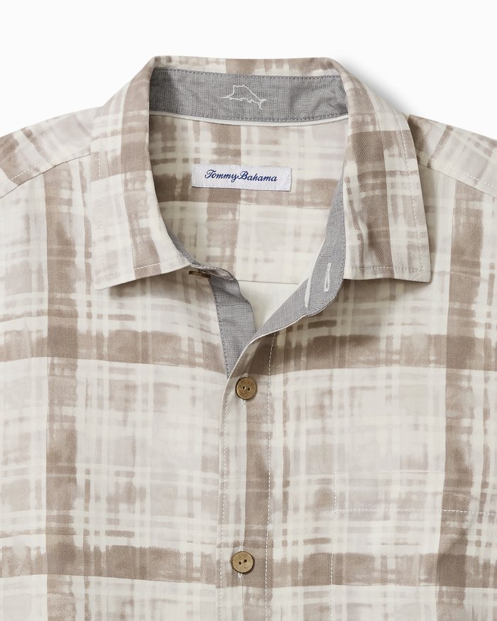 Plaid About You Silk Camp Shirt