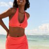 Pearl Halter Cutout Bikini Top