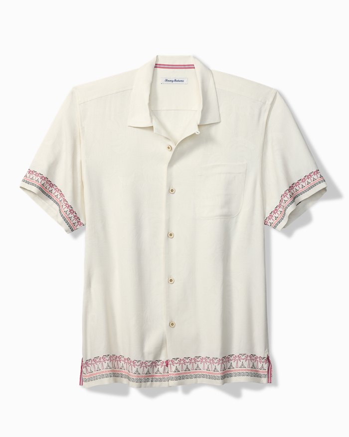 Greco Palms Silk Camp Shirt