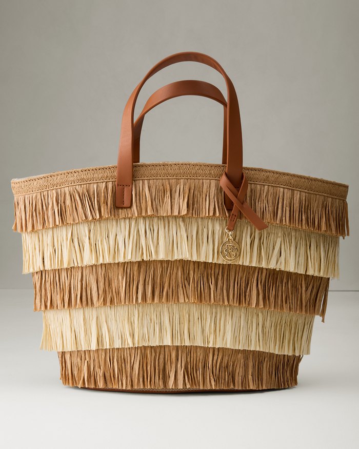 Raffia Fringe Day Tote