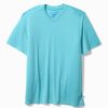 Big & Tall Bay Stripe V-Neck IslandZone® T-Shirt