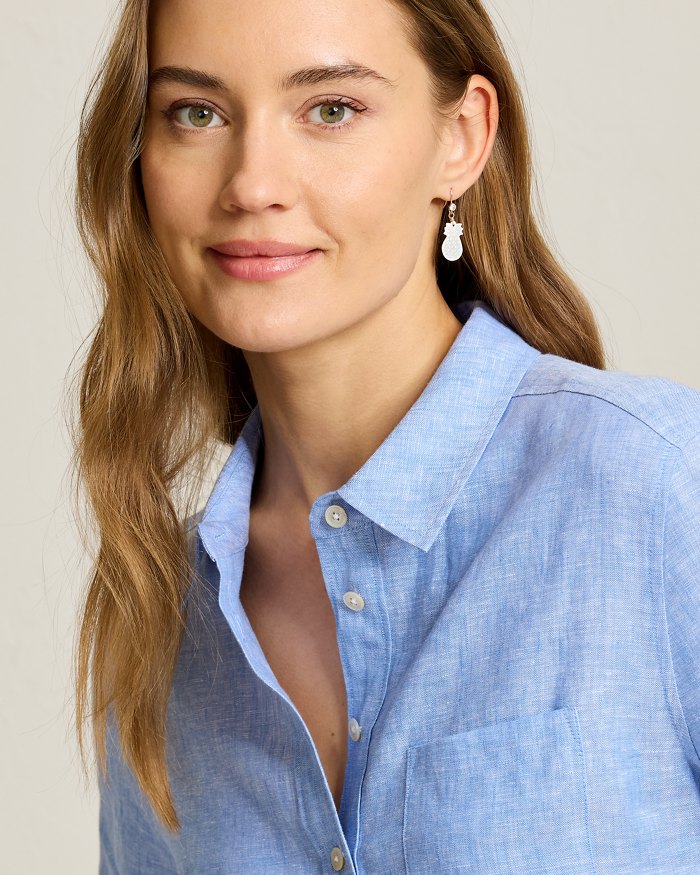 Pearl Island Pineapple Drop Earrings