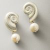 Lagoon Shell & Freshwater Pearl Drop Earrings
