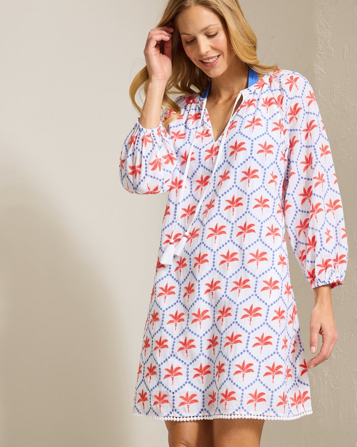 Catalina Eyelet Cotton Coverup Dress