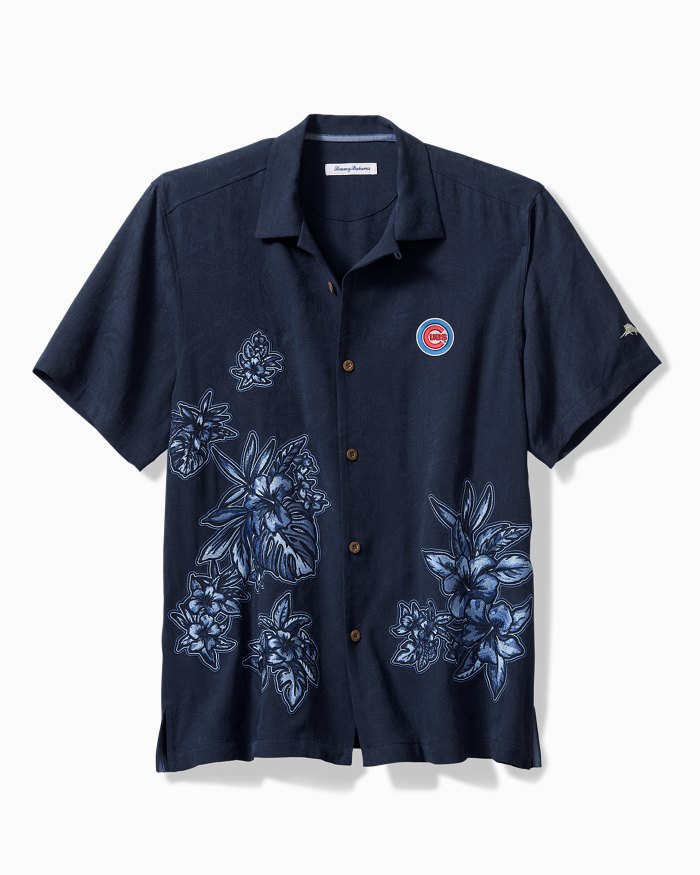 MLB® Hibiscus Vibrations Silk Camp Shirt