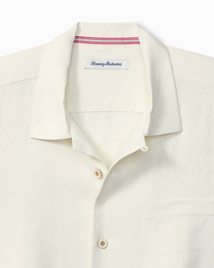 Greco Palms Silk Camp Shirt