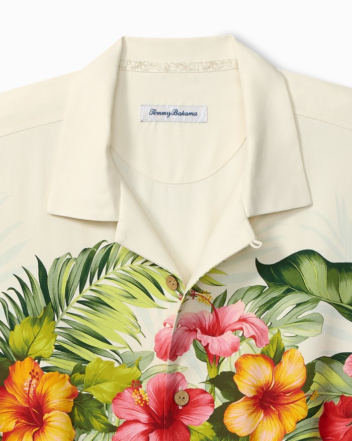 Island Blooms Silk Camp Shirt