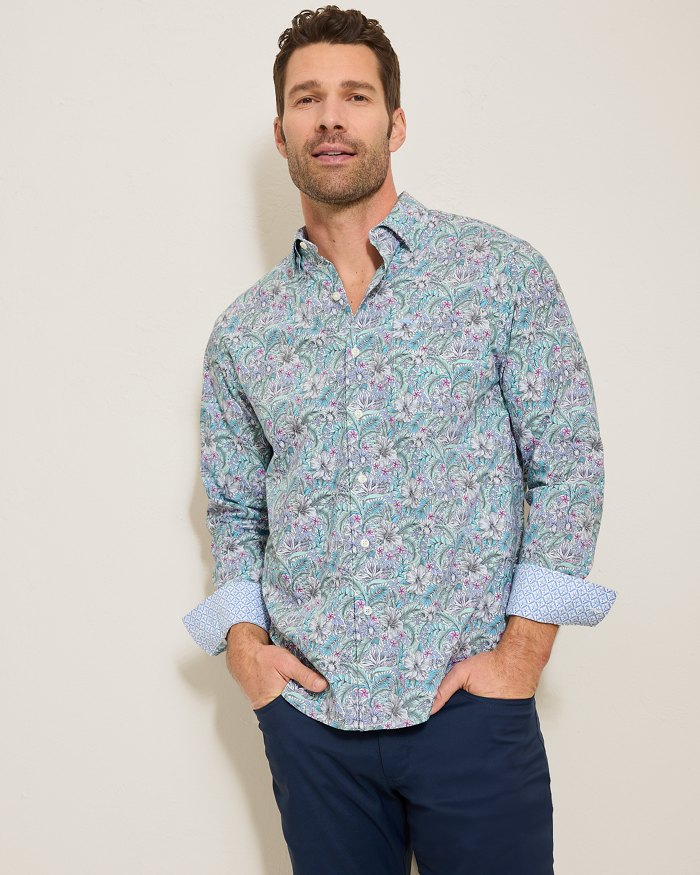 Sarasota Stretch Azul Gardens IslandZone® Shirt