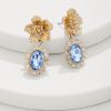 Tidal Treasure Floral Statement Drop Earrings
