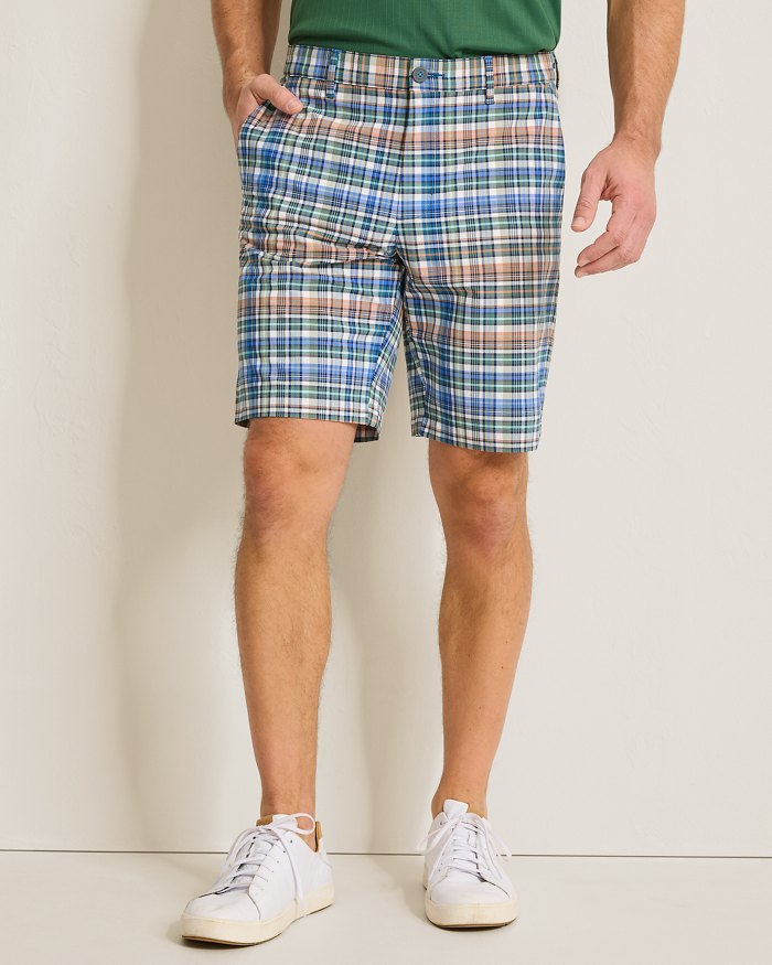 Big & Tall Chip Shot Par-Tee Plaid IslandZone® Shorts
