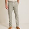 Big & Tall Isla Sands Stripe Stretch-Linen Pants