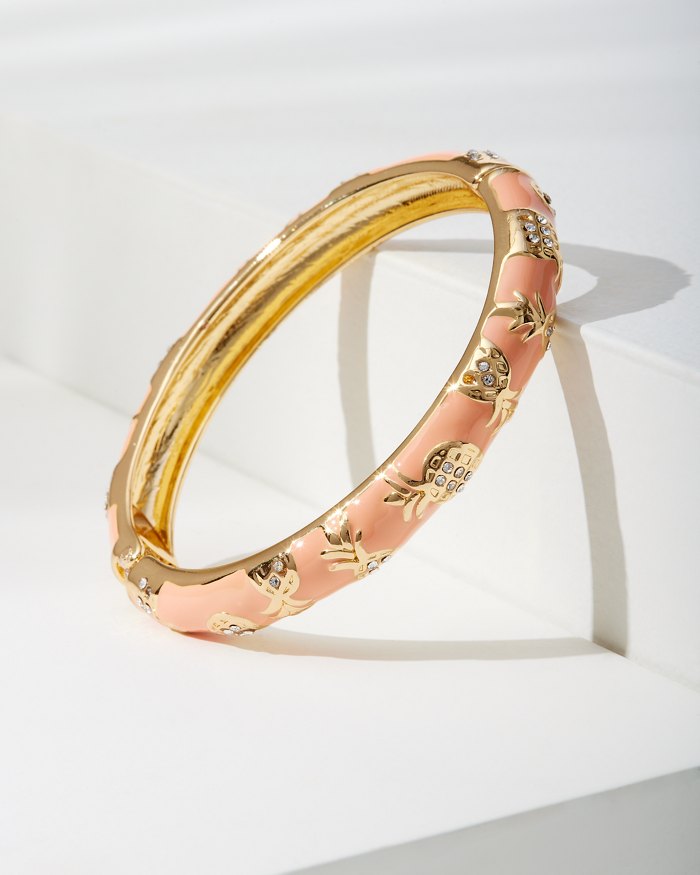 Flora Isles Pineapple Enamel Bangle
