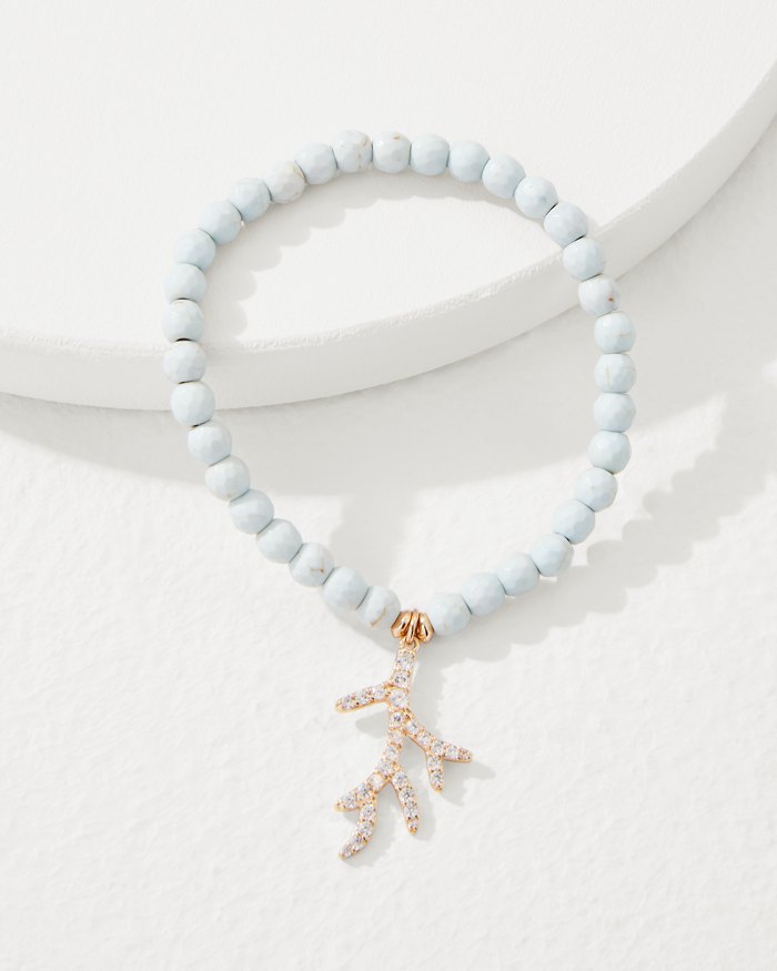 Coral Isles Charm Stretch Bracelet