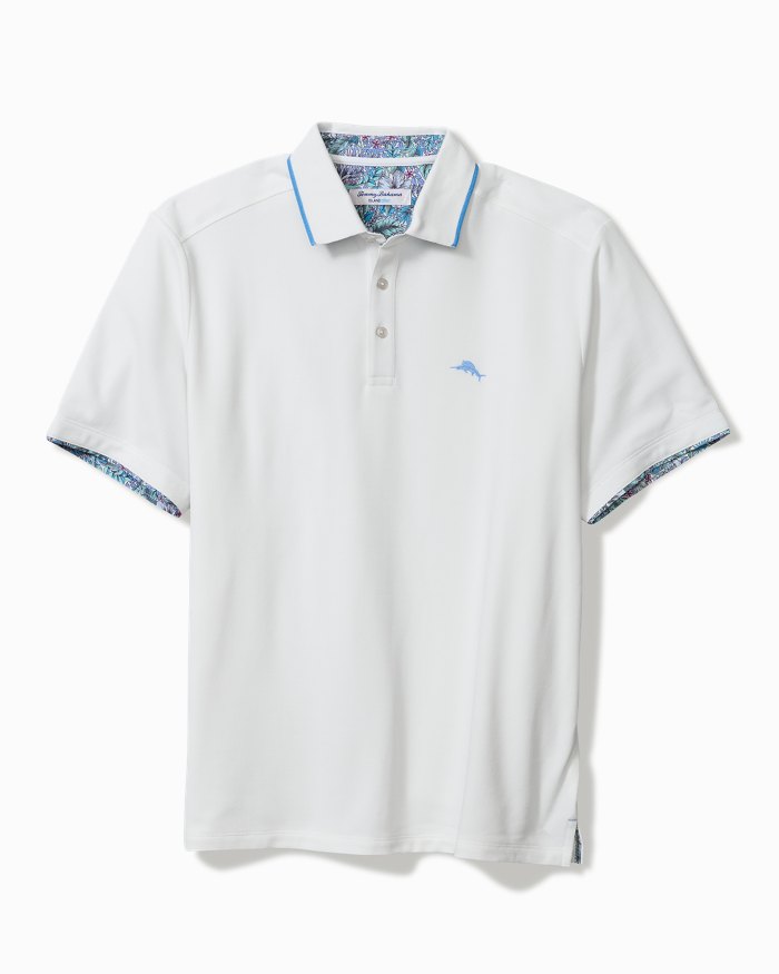 Big & Tall Azul Gardens Five O'Clock IslandZone® Polo