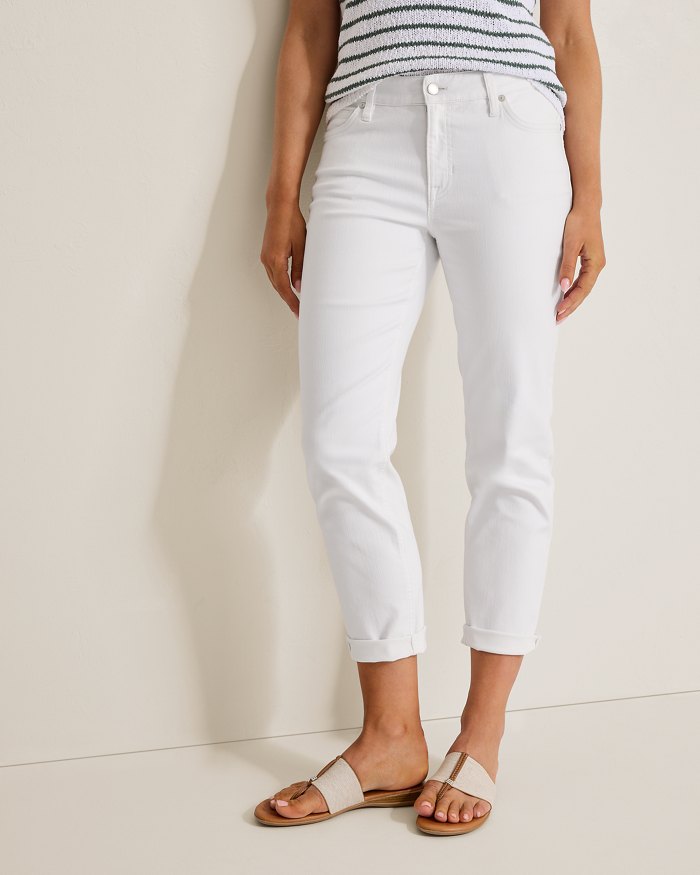 Ella Mid-Rise Slim Boyfriend Jeans