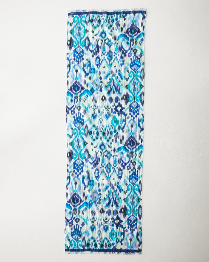 Metallic Ikat Wrap Scarf